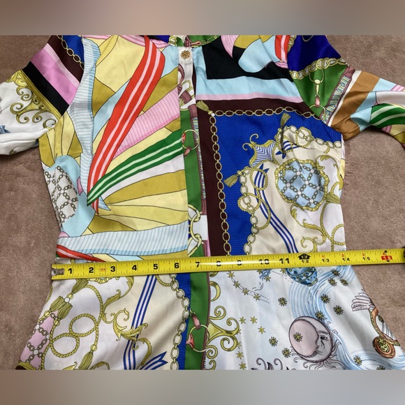 Zara lion print belt y2k 2000s fashion vintage, short printed mini dress XS - Picture 12 of 15